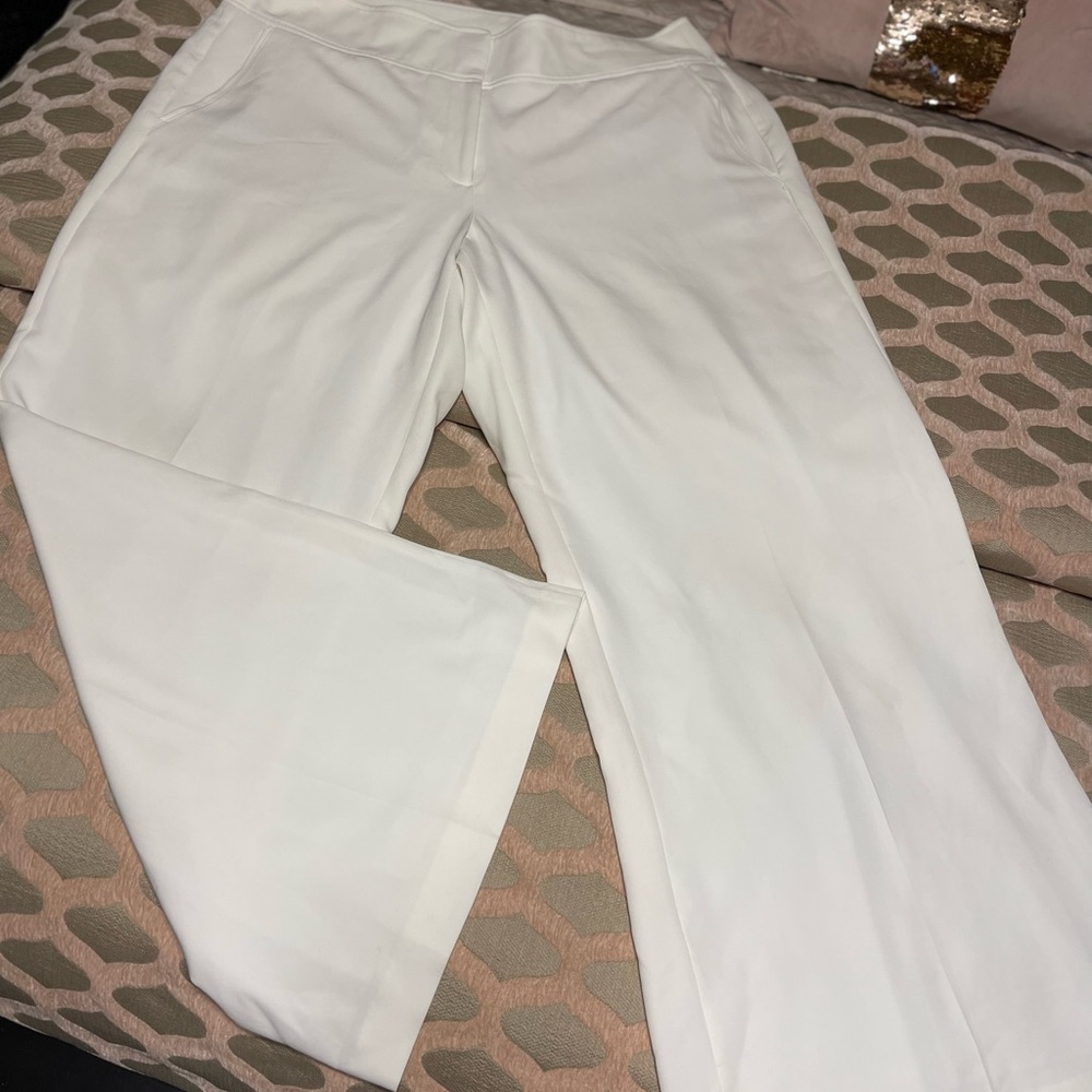 Lane Bryant Winter White Wide Leg Pant